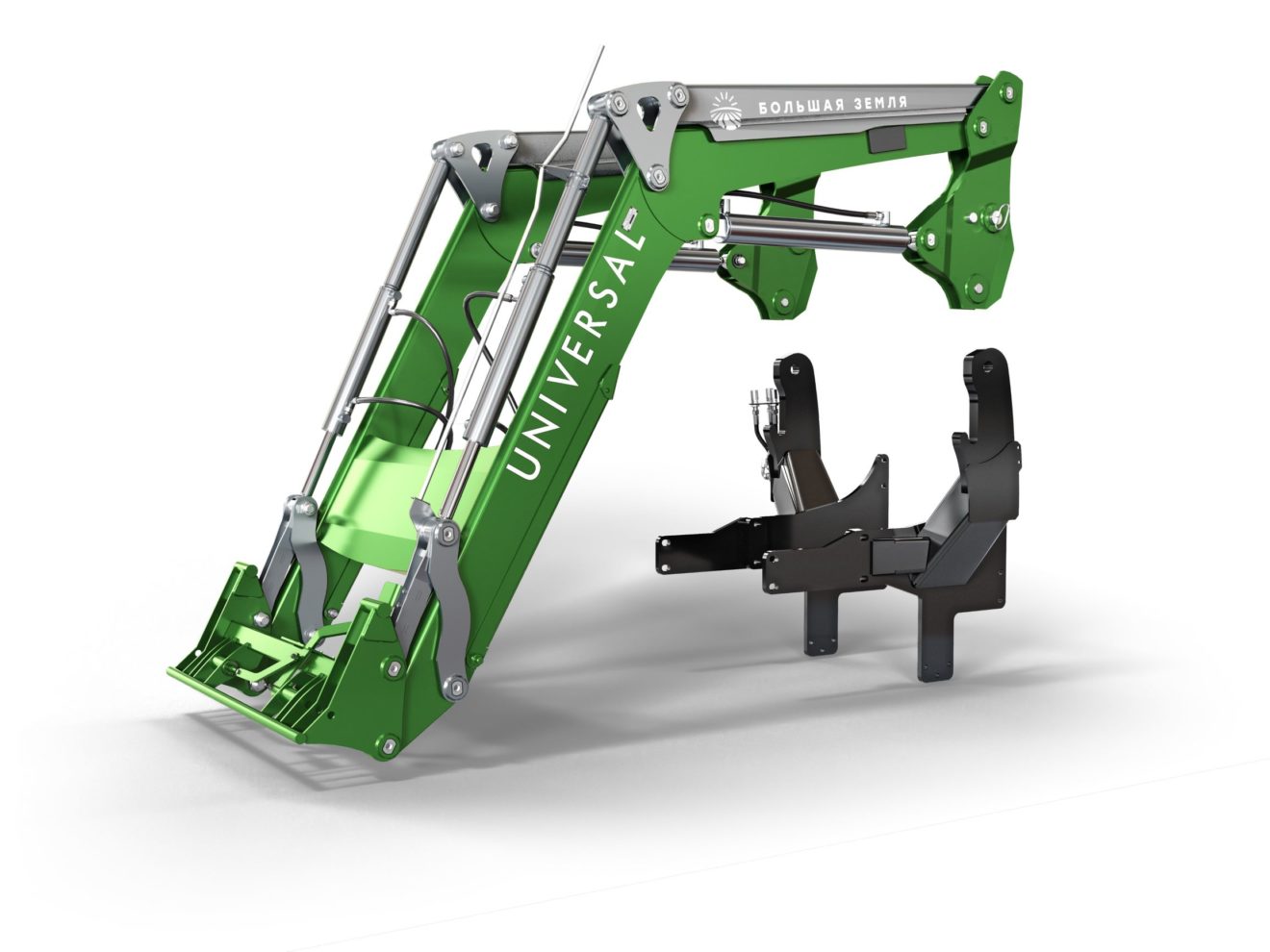 JOHN DEERE 6095/6135B Погрузчик Универсал VIP БРС ТР+РО EURO+Джойстик